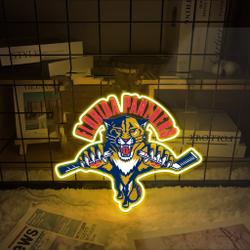 Florida Panthers Ice Hockey UV LED Sign