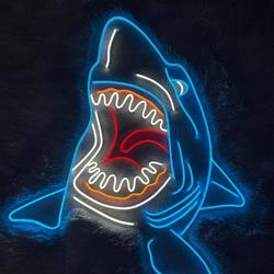 Shark Neon Sign Shark Led Sign Animal Sign