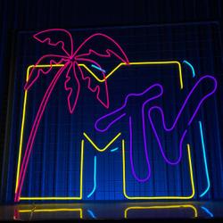 MTV Neon Sign Music Television Led Sign Wall Decor