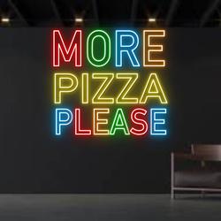 More Pizza Neon Sign Pizza Restaurant Led Signboard Decor