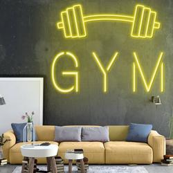 Gym Neon Sign Gym Fitness Man Cave Led Signboard Decor