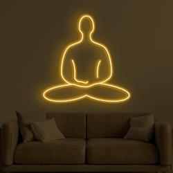 Yoga Neon Sign, Yoga LED Light, Room Wall Decor, Gym Room Wall Art