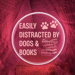 Easily Distracted By Dogs And Books Laser Sign LED Sign