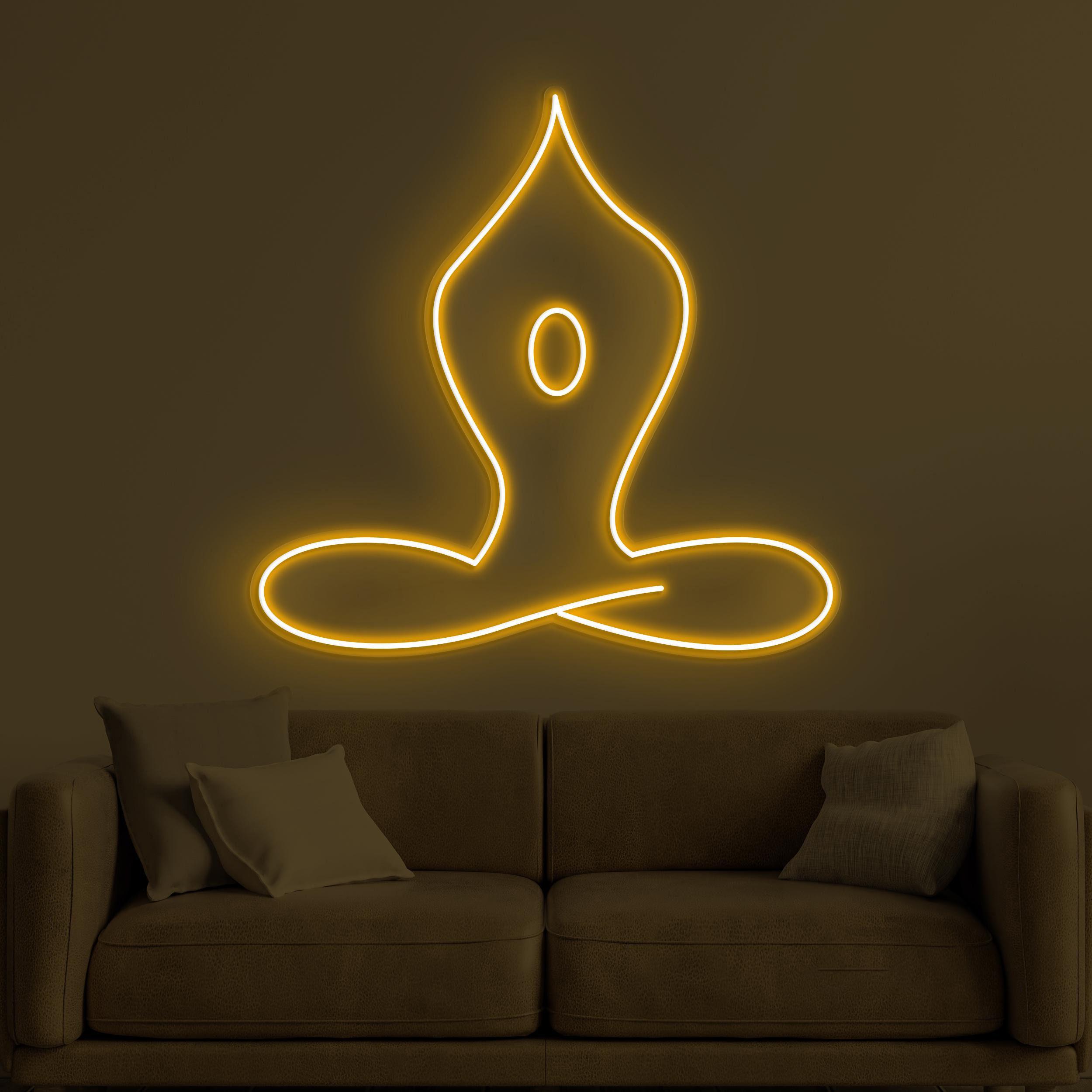 Yoga Neon Sign, Yoga LED Light, Boy Yoga Wall Decor the art of neon sign 857 0