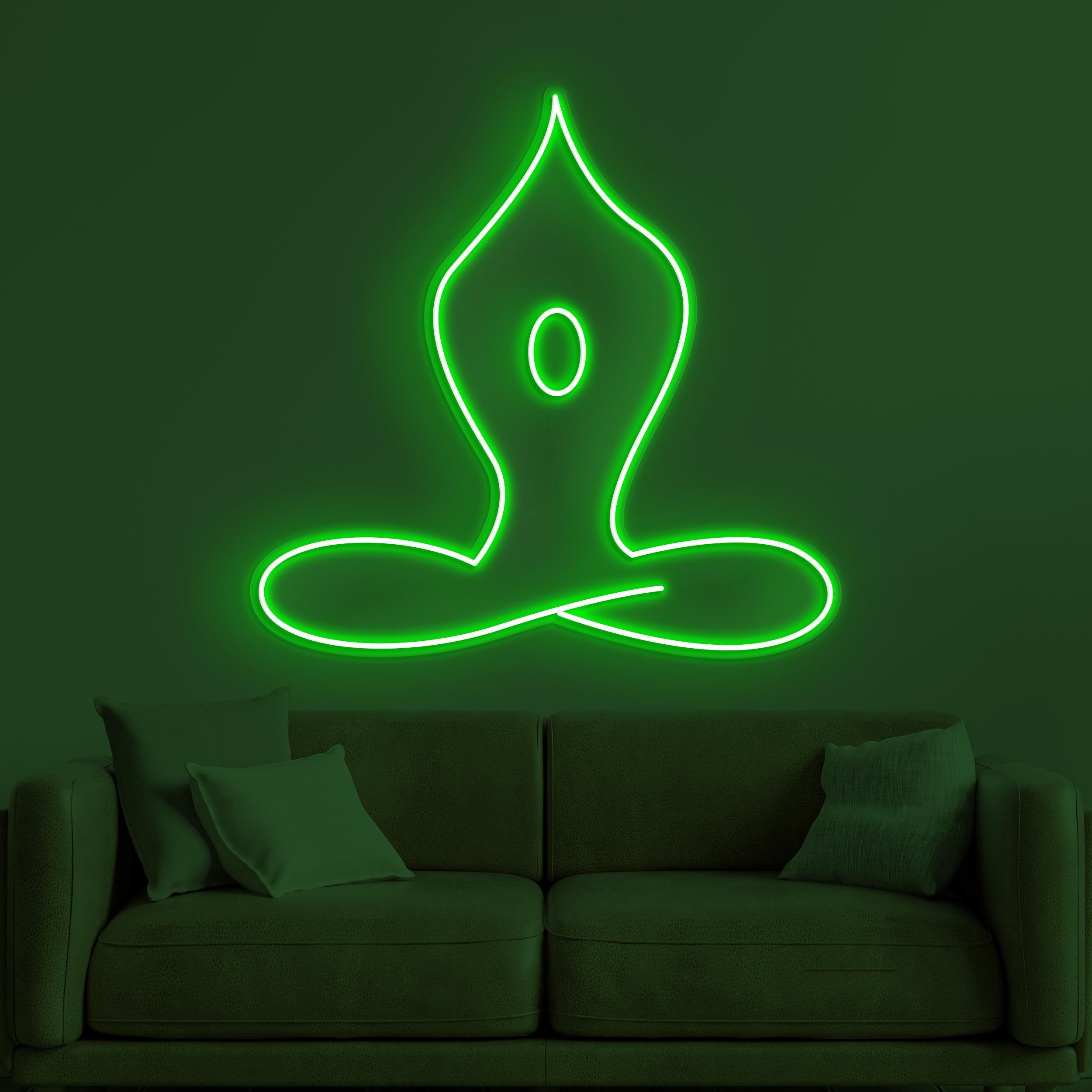 Yoga Neon Sign, Yoga LED Light, Boy Yoga Wall Decor 2 the art of neon sign 857 2