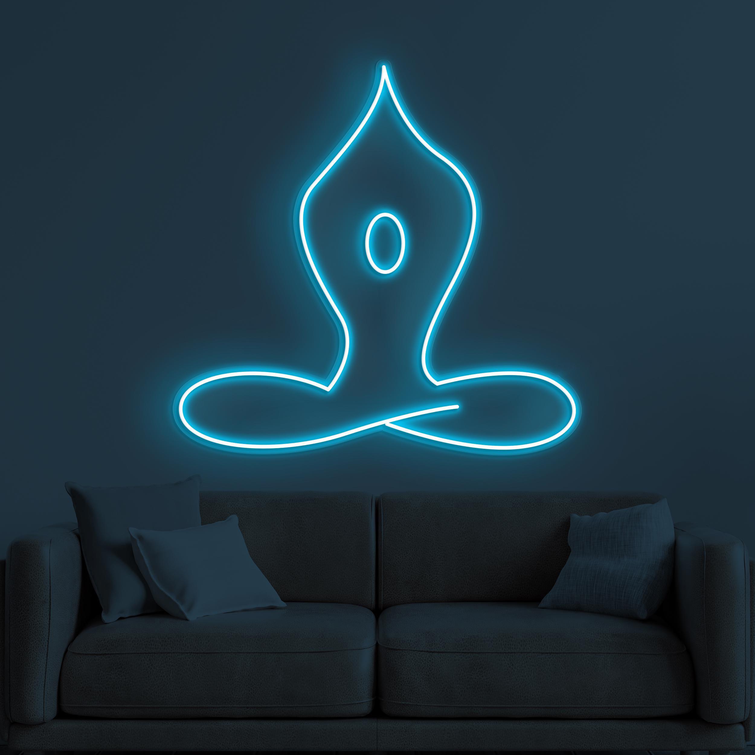 Yoga Neon Sign, Yoga LED Light, Boy Yoga Wall Decor 3 the art of neon sign 857 3