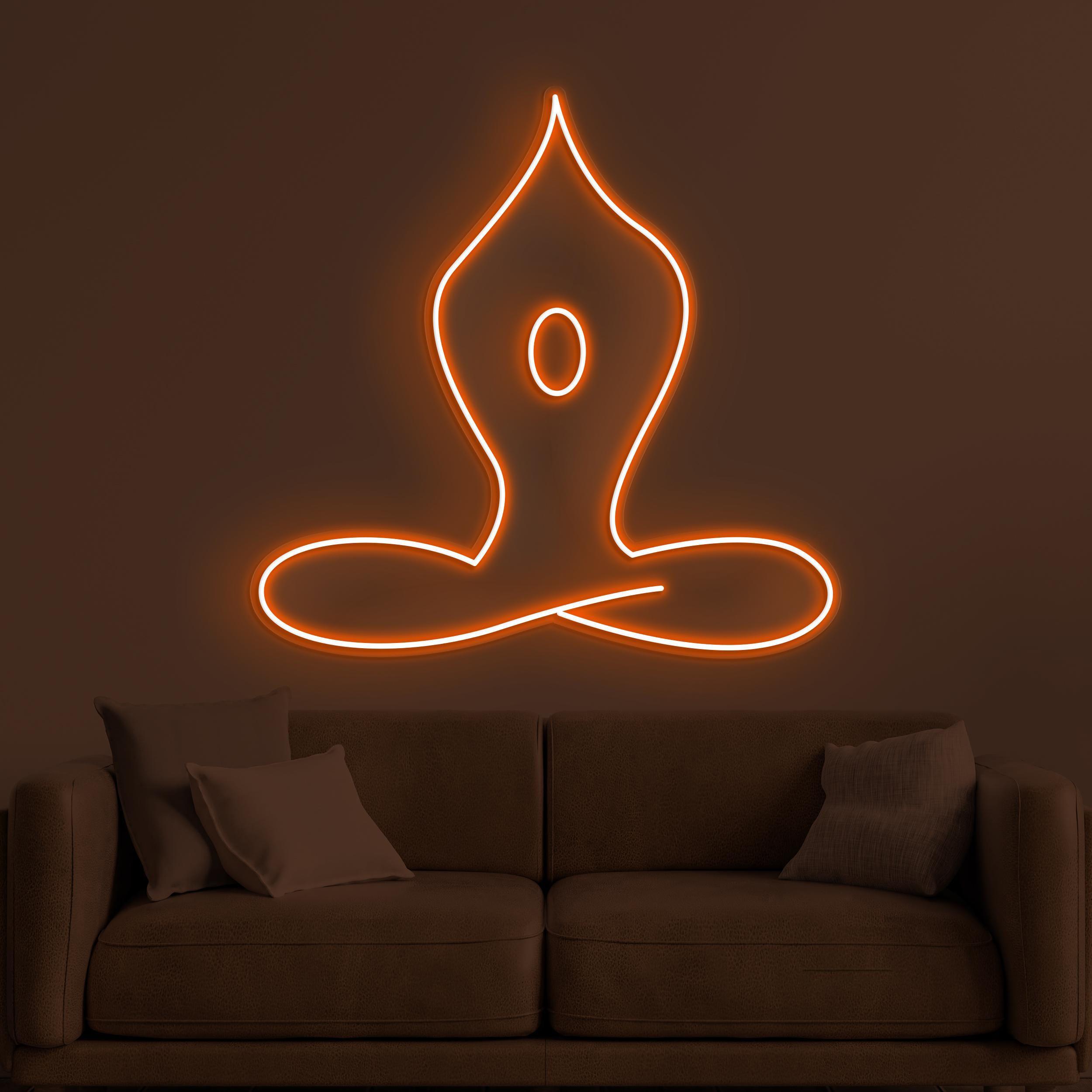 Yoga Neon Sign, Yoga LED Light, Boy Yoga Wall Decor 4 the art of neon sign 857 4