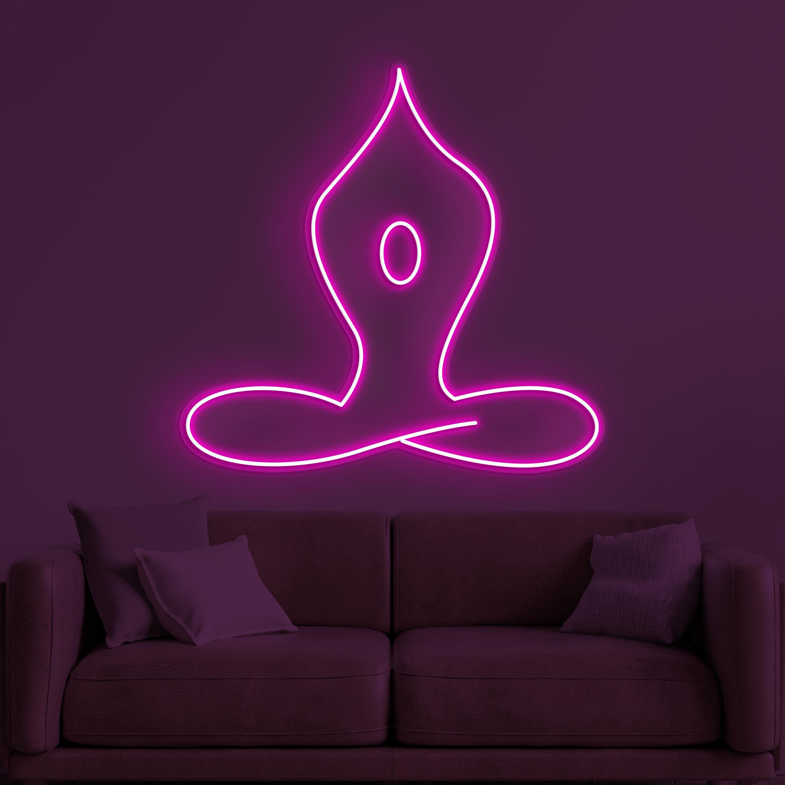 Yoga Neon Sign, Yoga LED Light, Boy Yoga Wall Decor 5 the art of neon sign 857 5