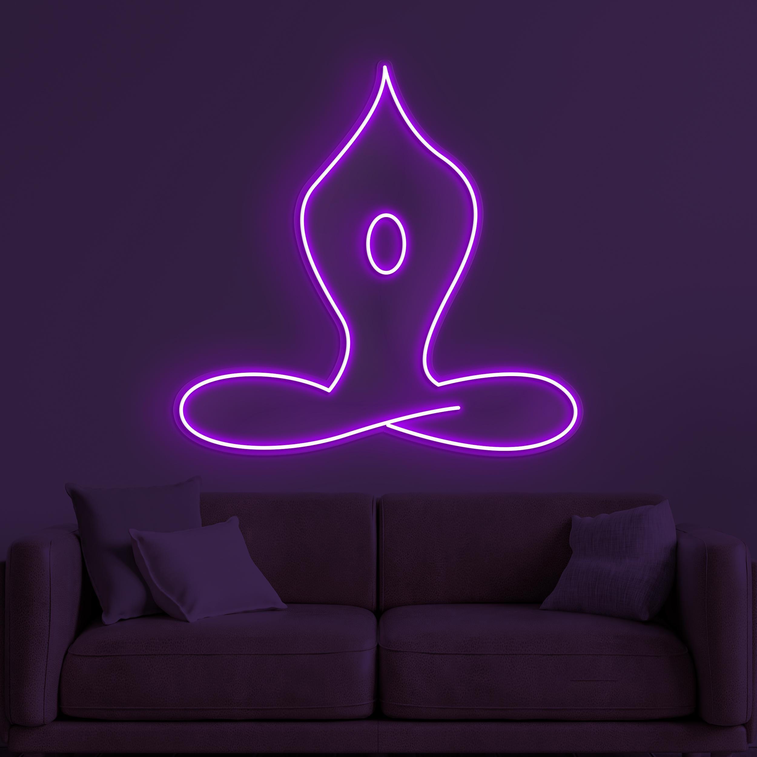 Yoga Neon Sign, Yoga LED Light, Boy Yoga Wall Decor 6 the art of neon sign 857 6
