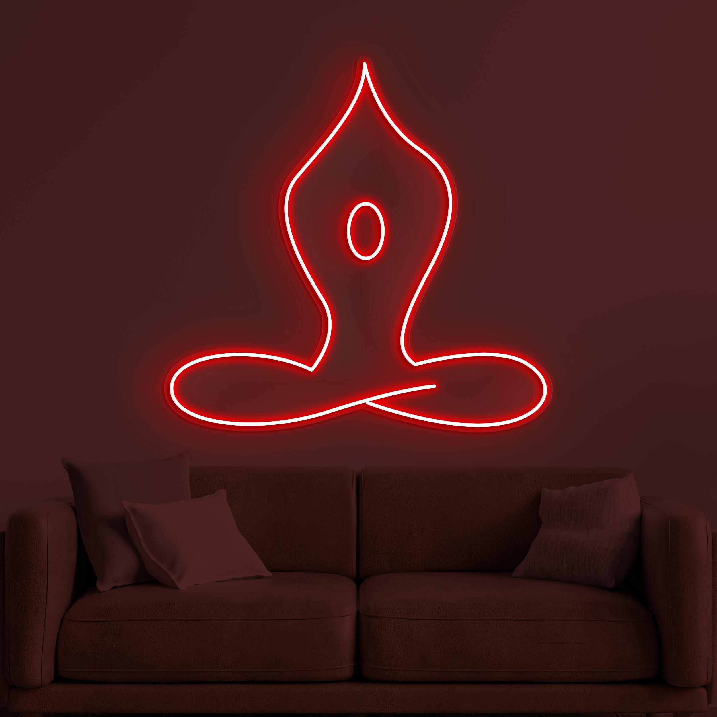 Yoga Neon Sign, Yoga LED Light, Boy Yoga Wall Decor 7 the art of neon sign 857 7