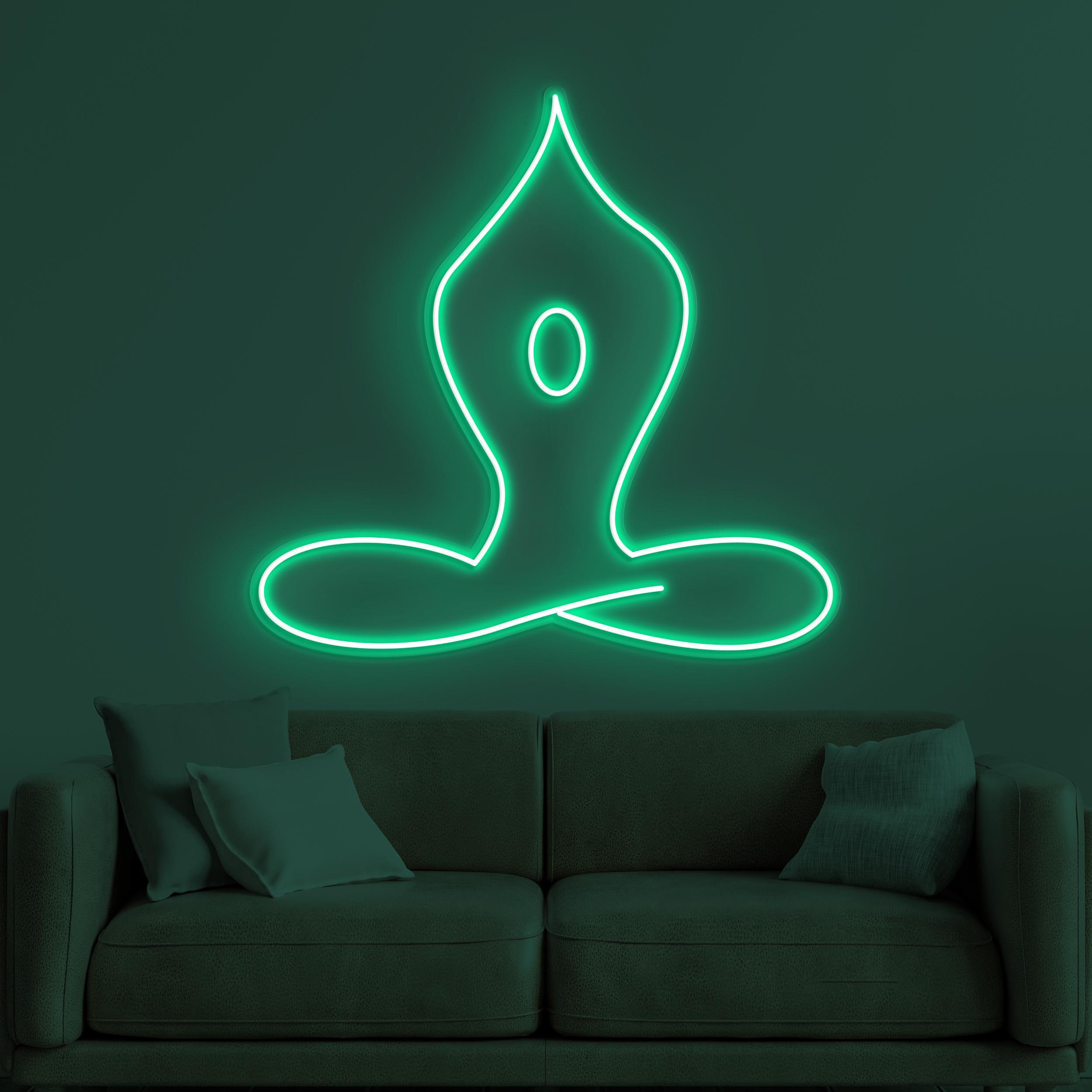 Yoga Neon Sign, Yoga LED Light, Boy Yoga Wall Decor 8 the art of neon sign 857 8
