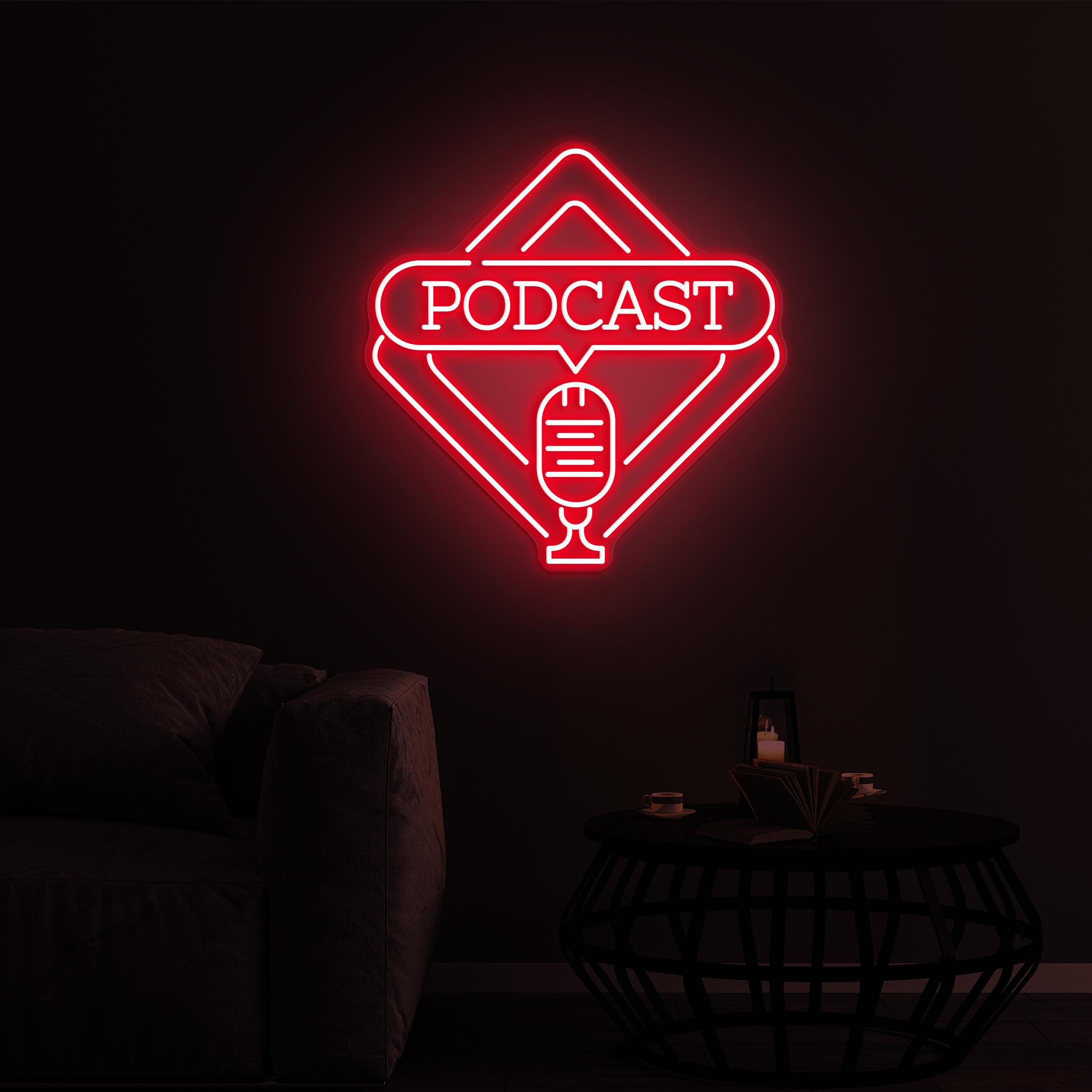 Podcast Neon Sign, Podcast LED Light, Audio Neon Sign 4 the art of neon sign 879 4