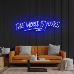 the world is your led neon sign light 2