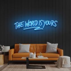 the world is your led neon sign light 4