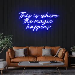 this is where the magic happens led neon sign light 1