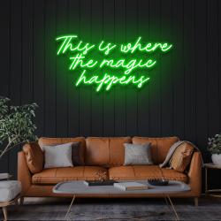 this is where the magic happens led neon sign light 2