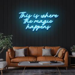 this is where the magic happens led neon sign light 3