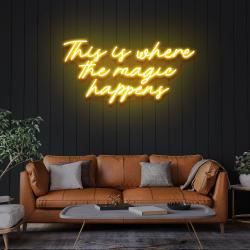 this is where the magic happens led neon sign light 4