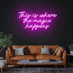 this is where the magic happens led neon sign light 5