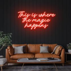 this is where the magic happens led neon sign light 6