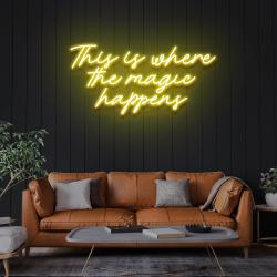 this is where the magic happens led neon sign light 8