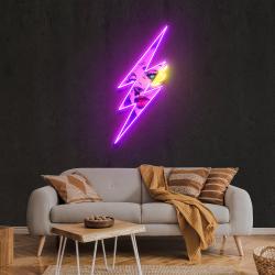 thunder girl artwork led neon sign light 1