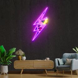 thunder girl artwork led neon sign light 2