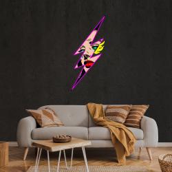 thunder girl artwork led neon sign light 3