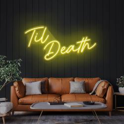 til death led neon sign light 5