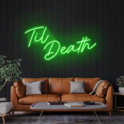 til death led neon sign light 6