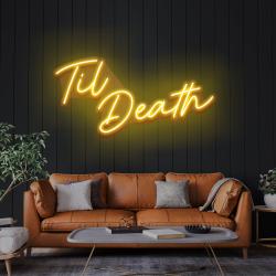 til death led neon sign light 7