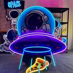 ufos astronaut art work led neon sign light 0