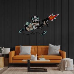 violent monopoly gun led neon acrylic artwork led neon sign light 3