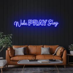 wake pray slay led neon sign light 1