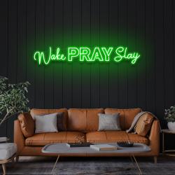 wake pray slay led neon sign light 2