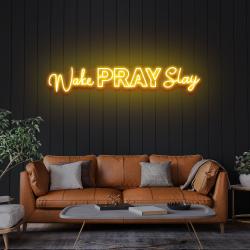 wake pray slay led neon sign light 4