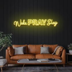 wake pray slay led neon sign light 8