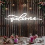 welcome led neon sign light 0