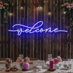 welcome led neon sign light 1