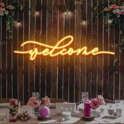 welcome led neon sign light 4