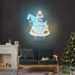 who is next santa art work led neon sign light 3