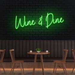 wine dine led neon sign light 1