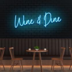 wine dine led neon sign light 2