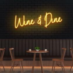 wine dine led neon sign light 3