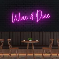 wine dine led neon sign light 4