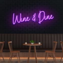 wine dine led neon sign light 5