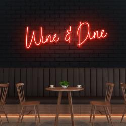 wine dine led neon sign light 6