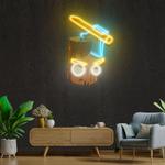 wood and ax artwork led neon sign light 0