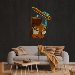 wood and ax artwork led neon sign light 3