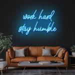 work hard stay humble led neon sign light 0